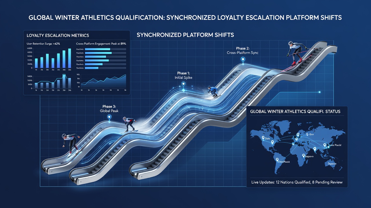 Digital dashboard displaying synchronized loyalty escalations across multiple betting platforms during winter sports qualifiers