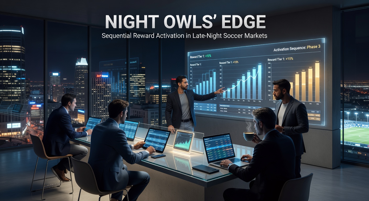 Late-night soccer markets showing active betting interfaces and reward sequences on bookmaker platforms