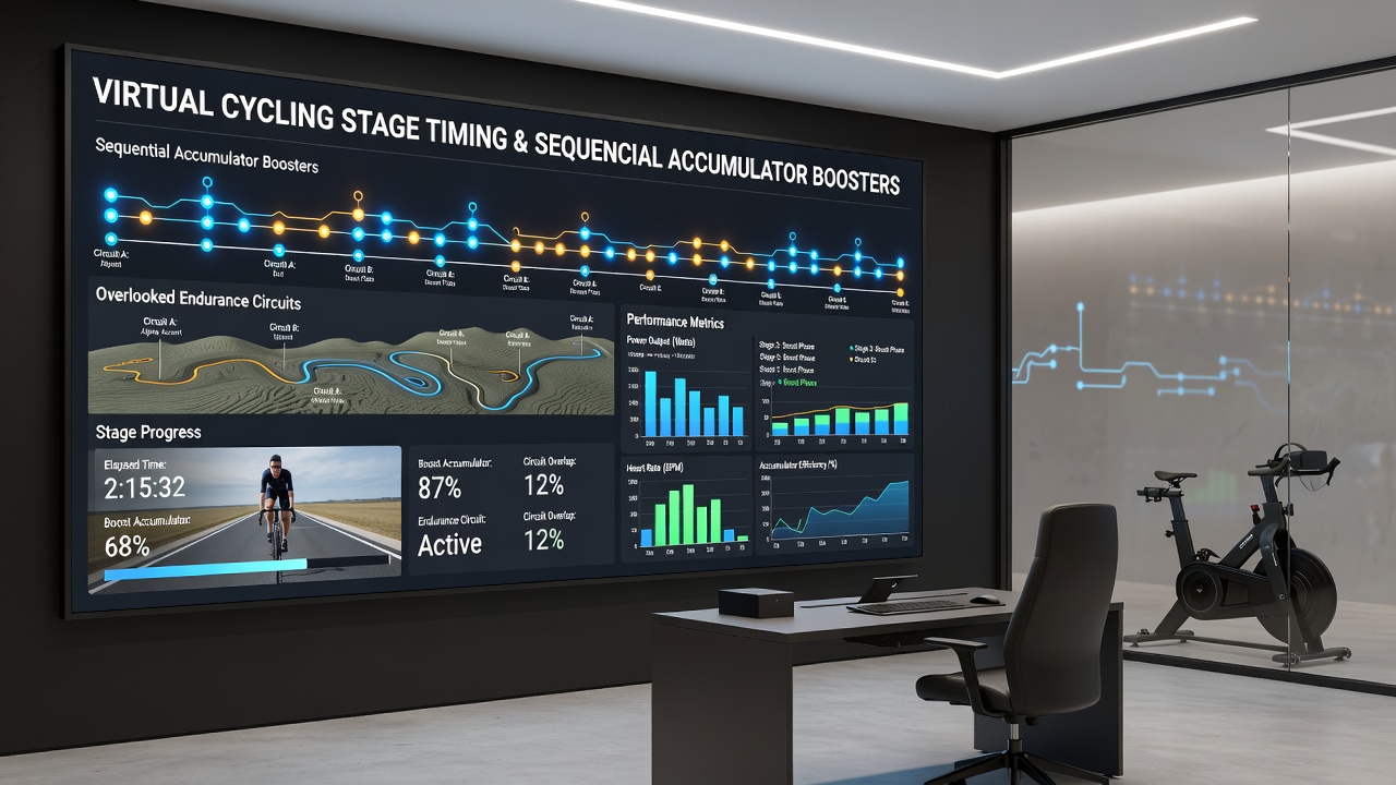 Sequential accumulator interface showing booster activation across multiple virtual cycling stages